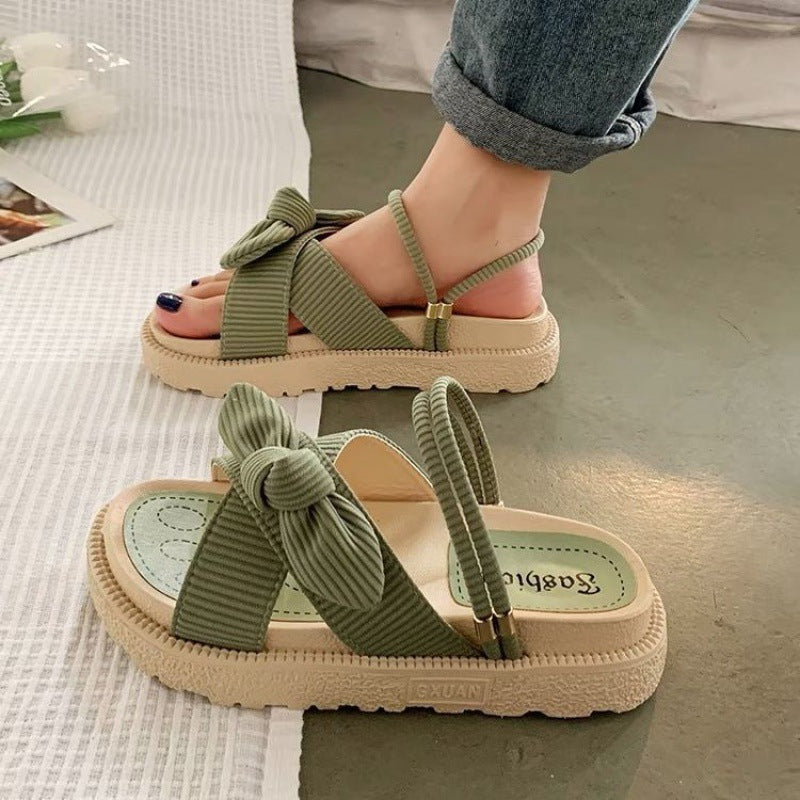 Liora- Sandales plates confortables et souples pour femmes