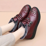 Mady- Chaussures chaudes et confortables en cuir pour femmes