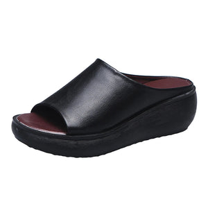 Leonie- Sandales à semelle en cuir pour femmes